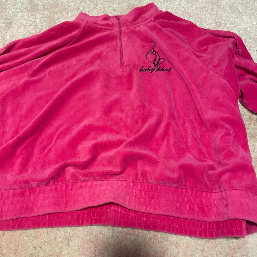 Baby Phat Fuchsia Velour Top